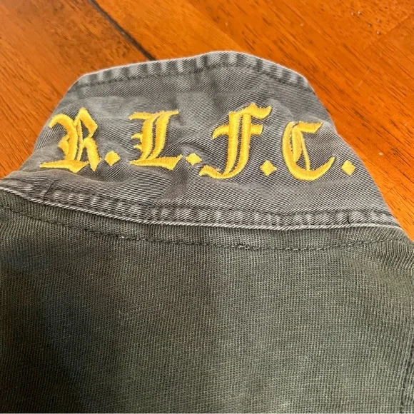 Ralph Lauren Rugby Shirt Womens Medium Polo 2004 Y2K Patch Embroidered RL VTG - Picture 13 of 13